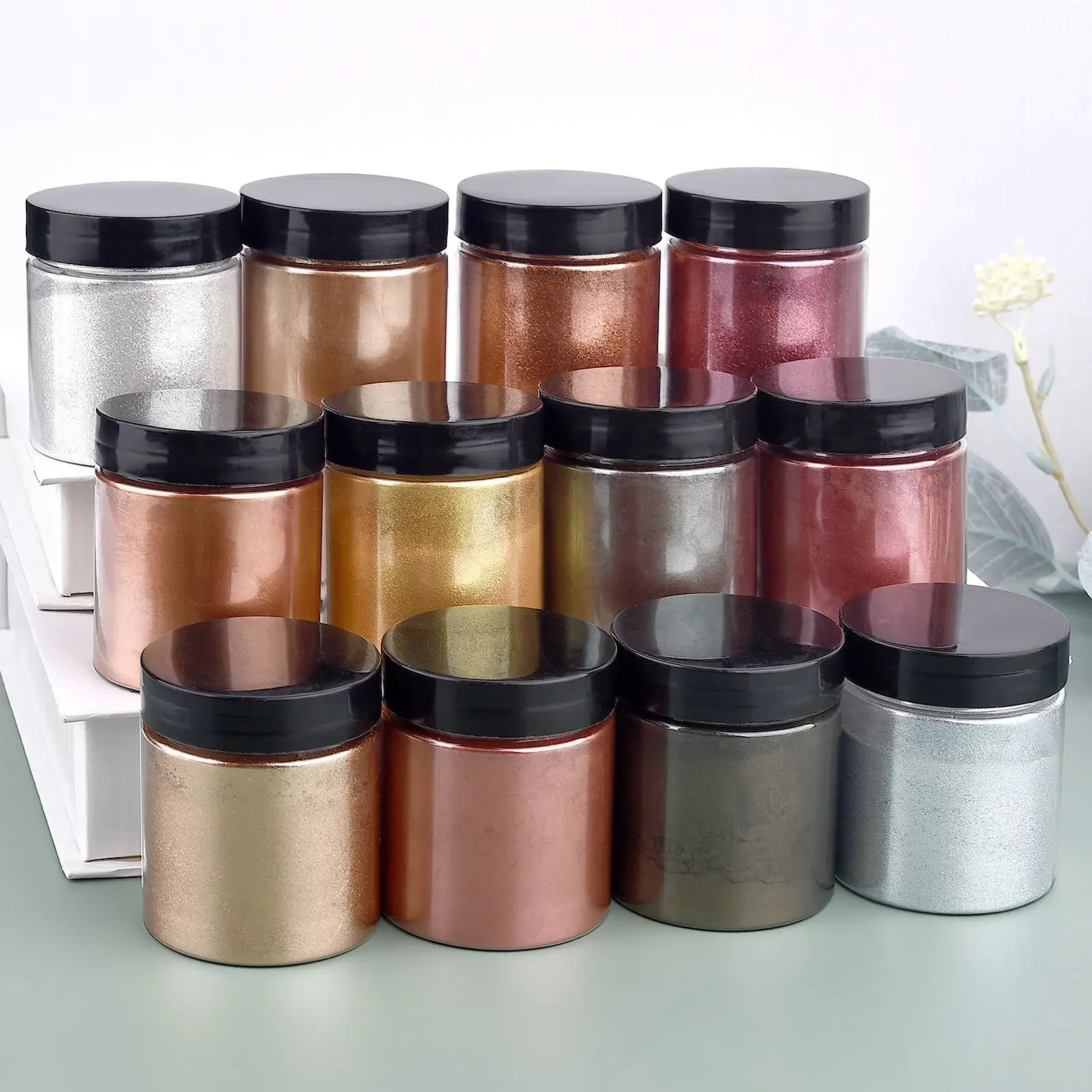 50g/garrafa metálica glitter e - Resin Dye Opaque avaliação e preço