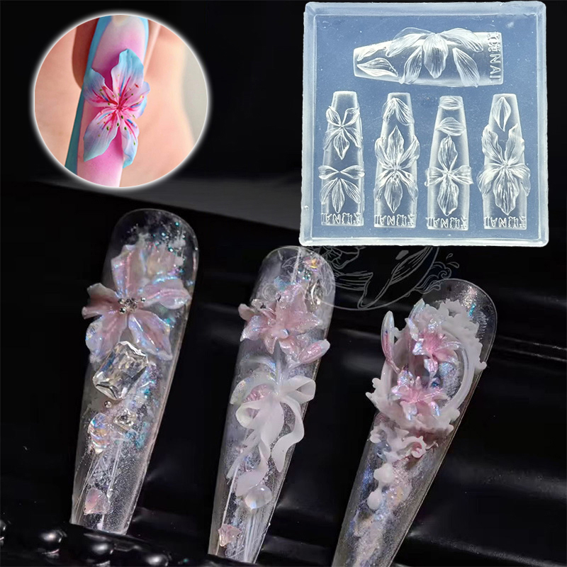 Molde de flores 3d para unhas, - Resin Art Templates Free avaliação e preço